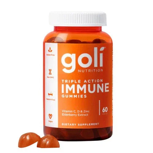 Goli Nutrition, Triple Action Immune Gummies, 60 Count