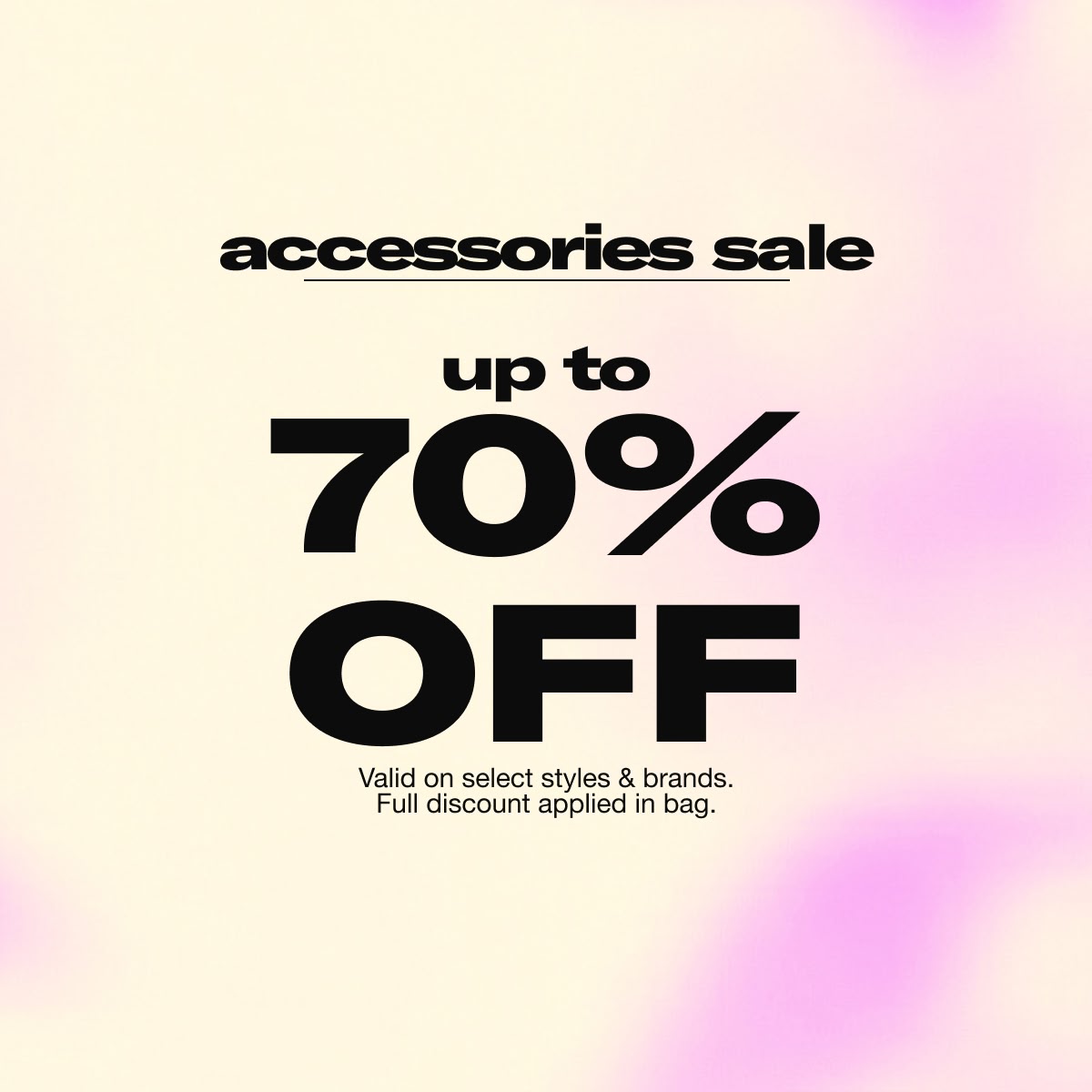 Shop all sale accessories up to 70% off