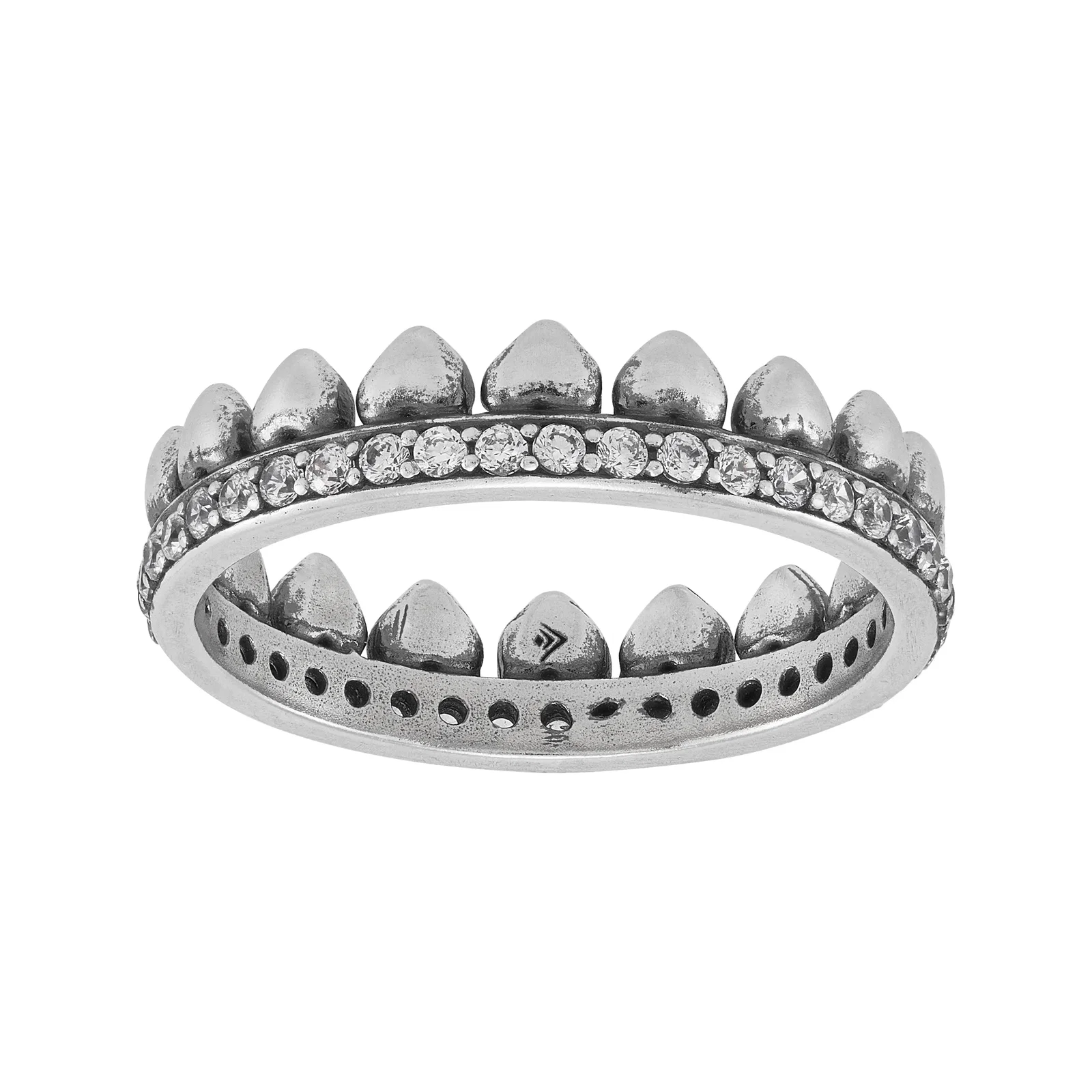 Regal Romance Band Ring, White Cubic Zirconia