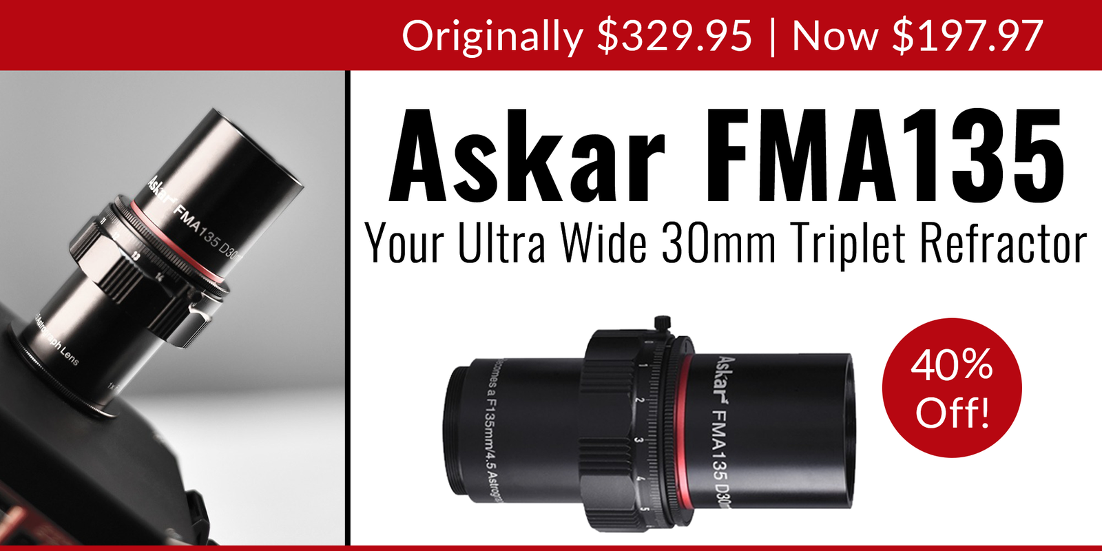 Askar 30mm Ultra Wide Field APO Refractor