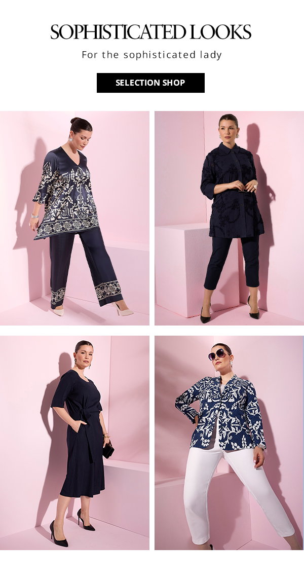 Sophisticated looks for the sophisticated lady. Shop selection by Ulla Popken now. 