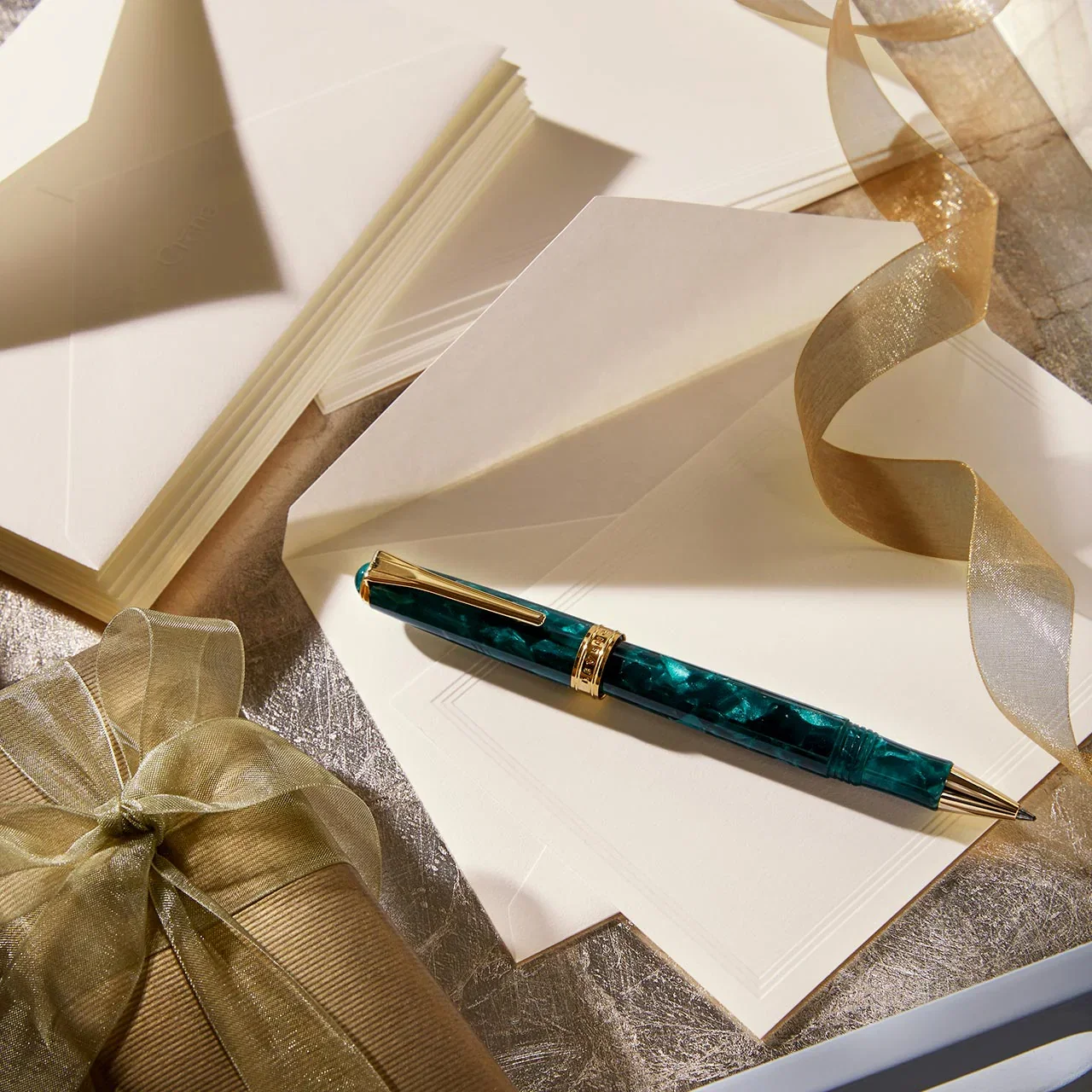 Crane Triple-Debossed Correspondence Cards and Envelopes