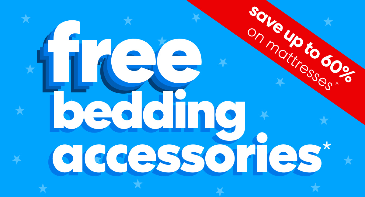 Free Bedding Set with any Full or Larger Mattress Purchase!