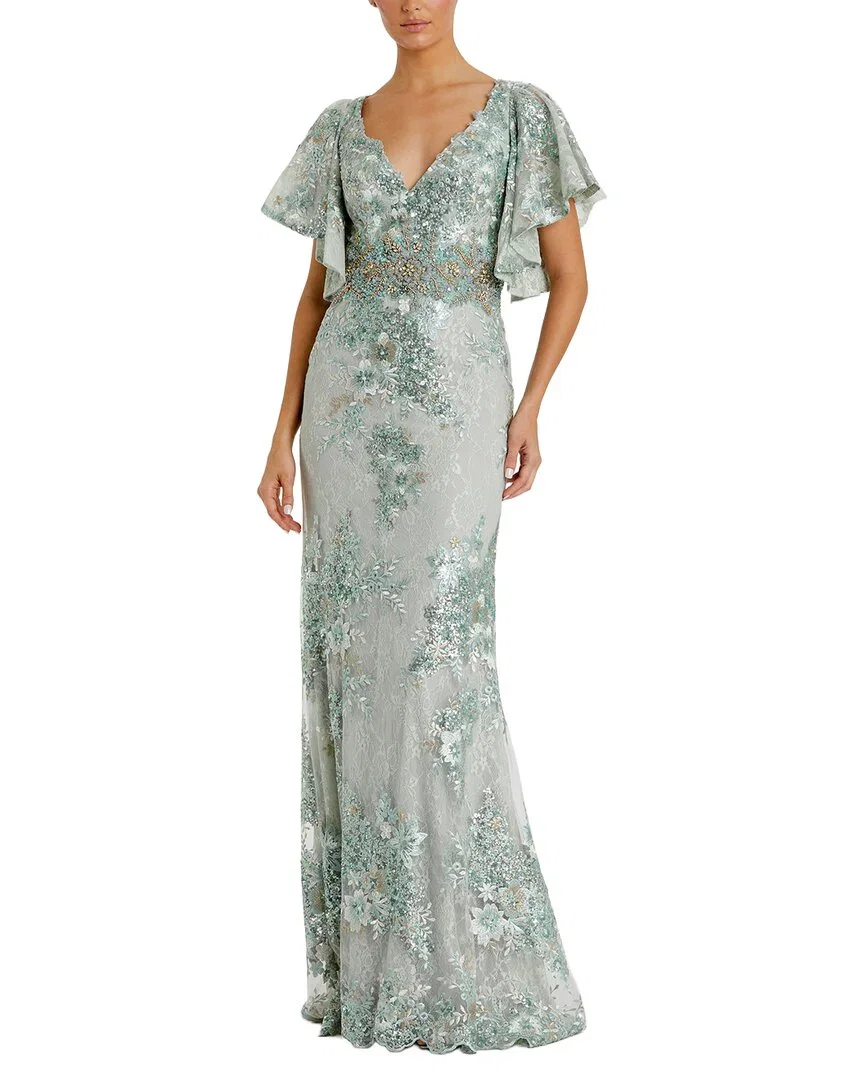 Image of Mac Duggal Embroidered Gown