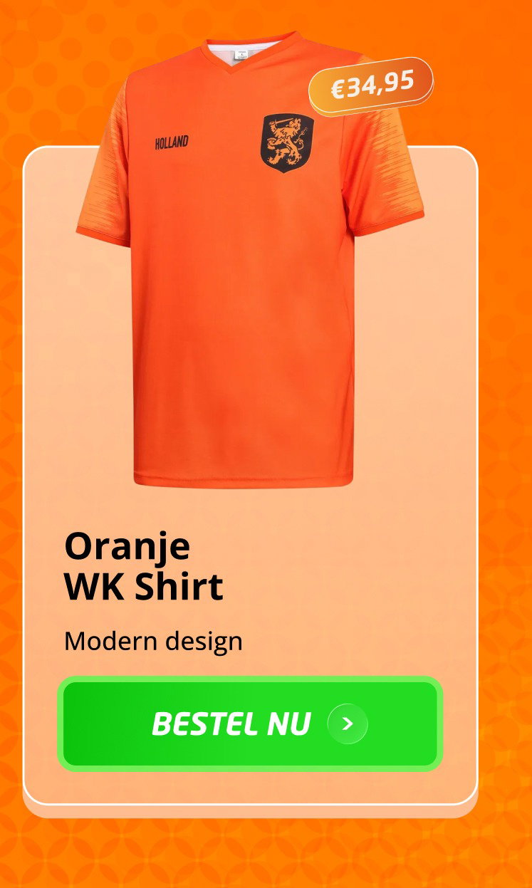Oranje WK Shirt