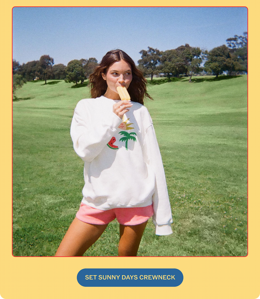 SET SUNNY DAYS CREWNECK