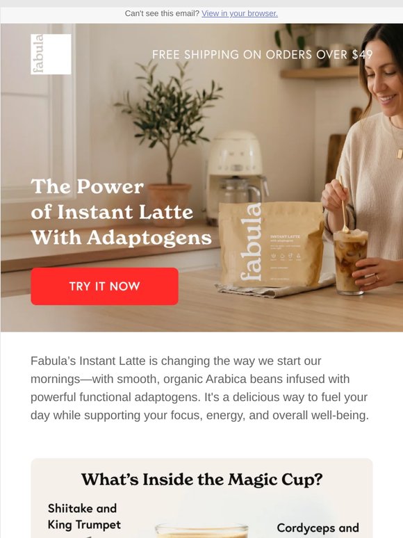 We put adaptogens 🍄 in your latte. Here’s why