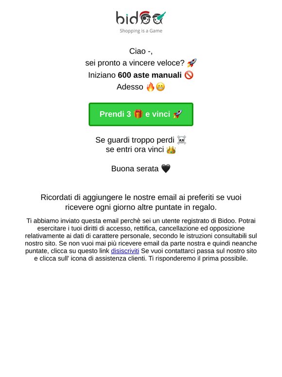 — prendi 3 🎁 e vinci 🚀