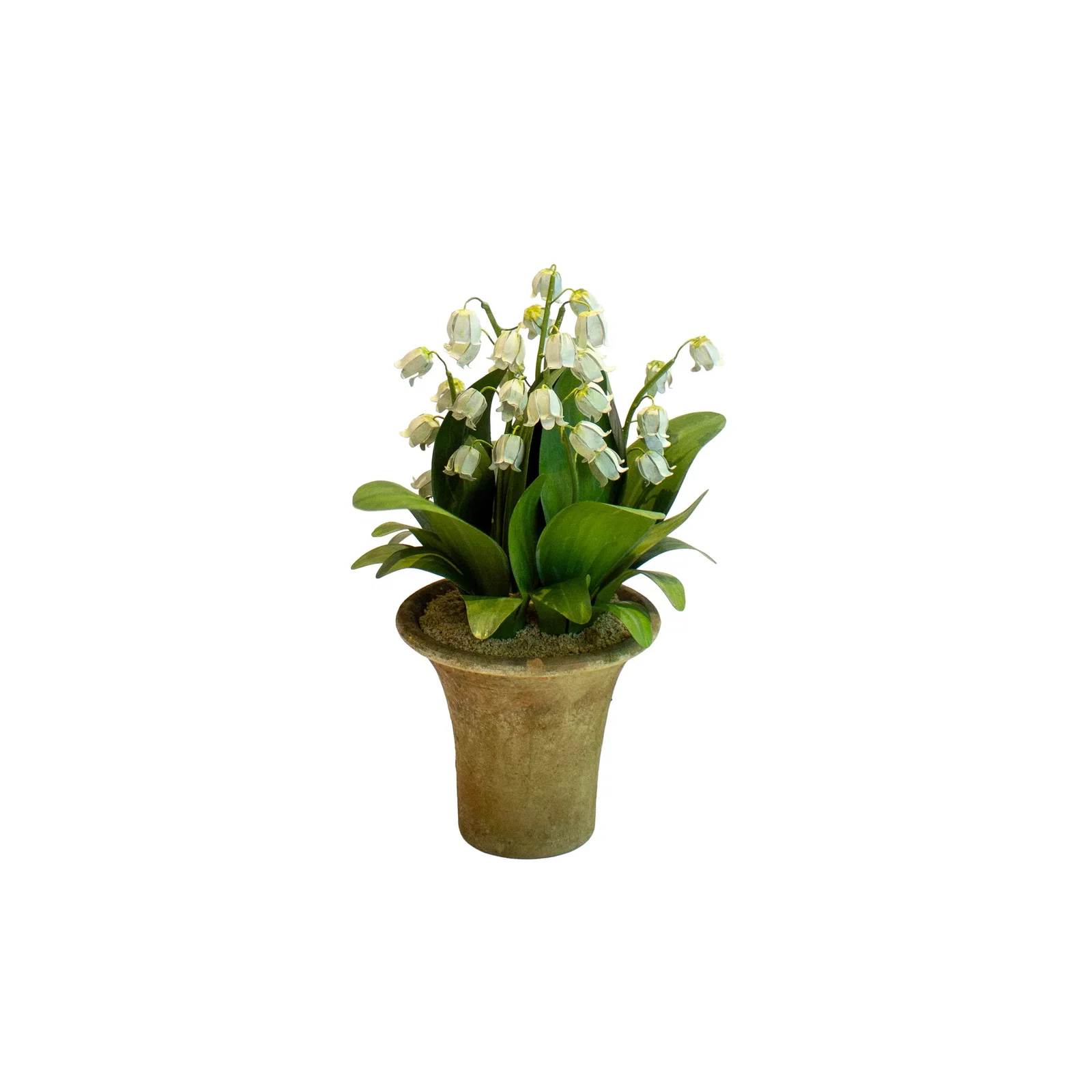 Image of Handmade Metal Lily of the Valley Potted Flower Mini