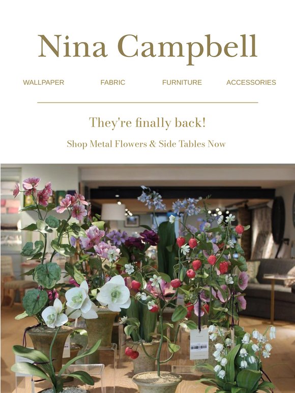 Handmade Metal Flowers & Side Tables Restocked