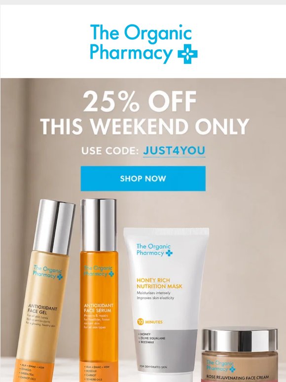 Your 25% off is here 🔆