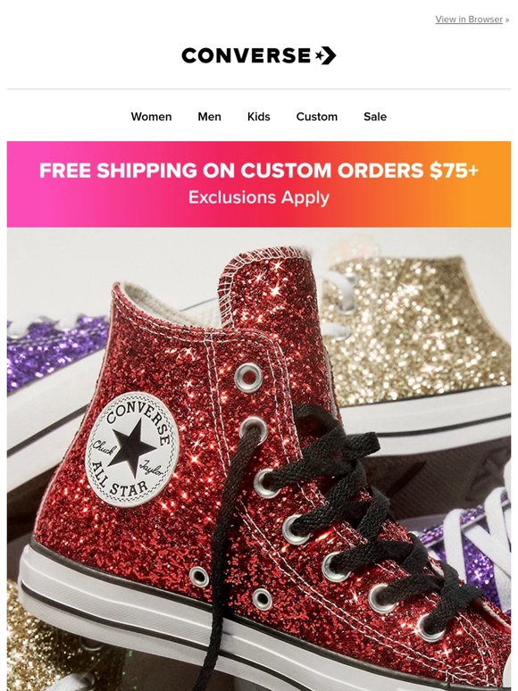 New to custom: glitter