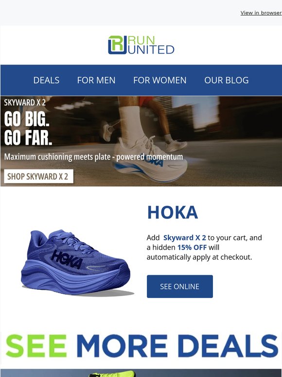 🤫 Your secret HOKA discount + Reebok & Birkenstock sales!