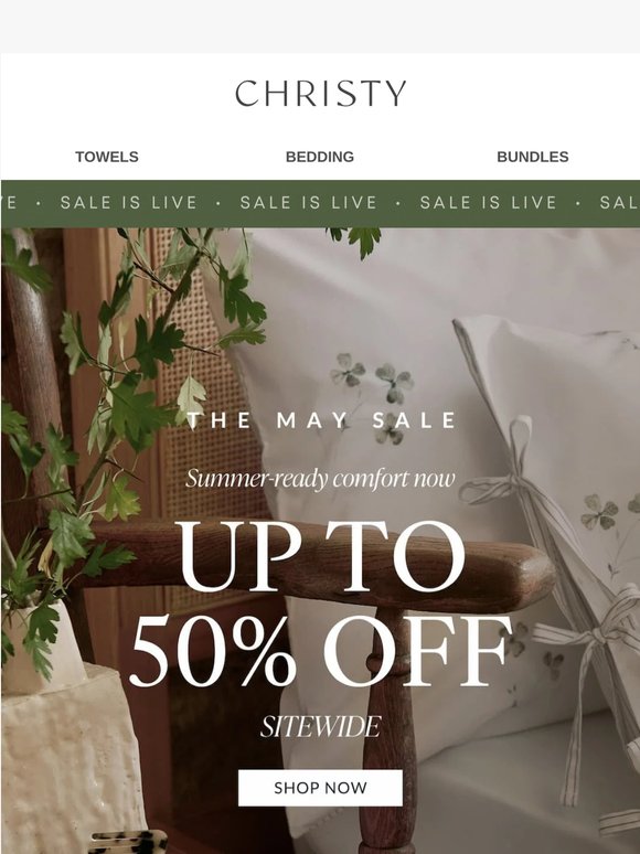 The May Sale Starts Now
