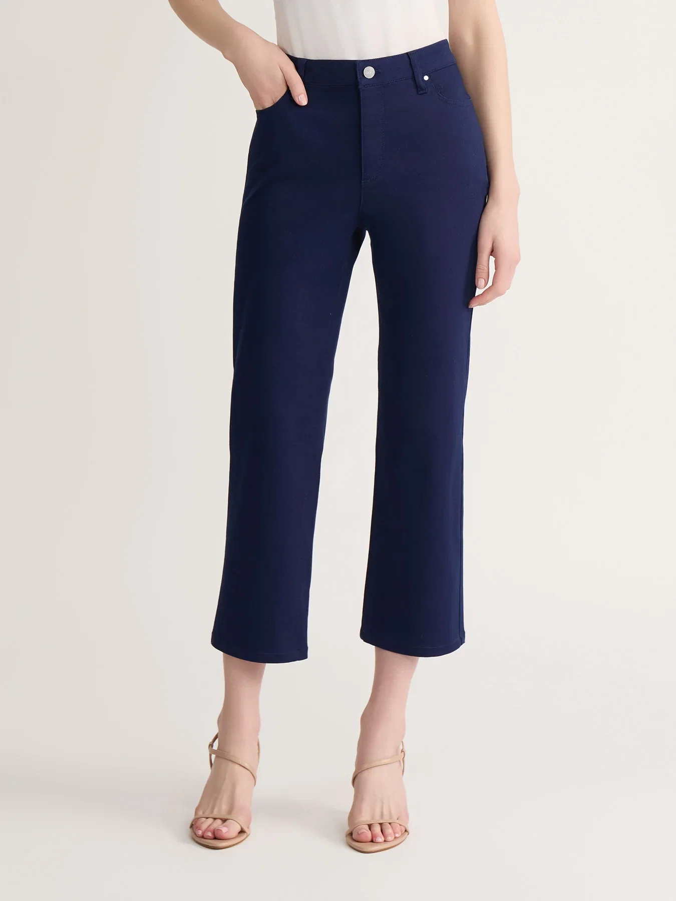Lexington Straight Leg Cropped Jeans
