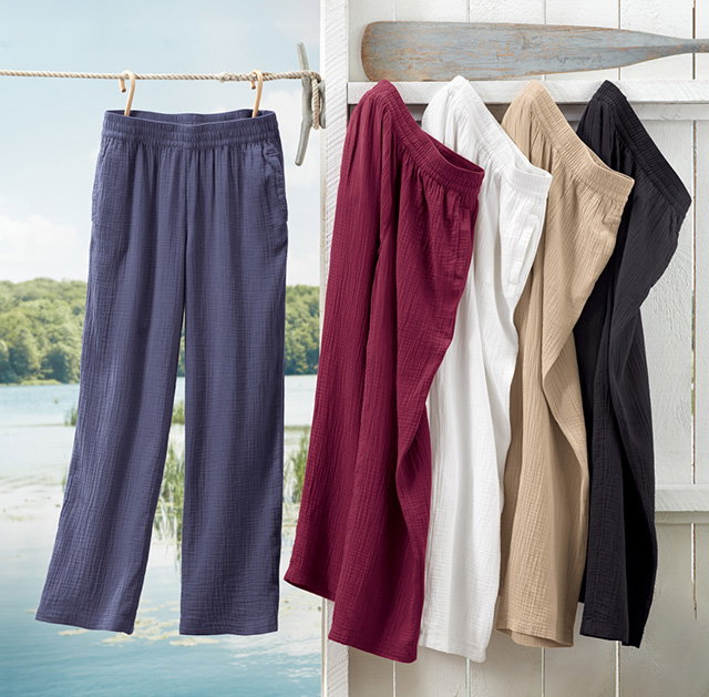 Light As Air Gauze Pull-On Pants