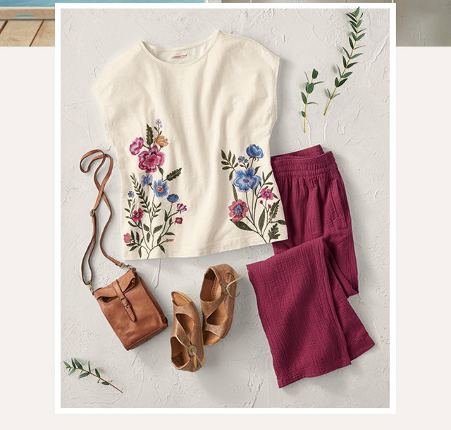 Wildflower Days Embroidered Tee outfit