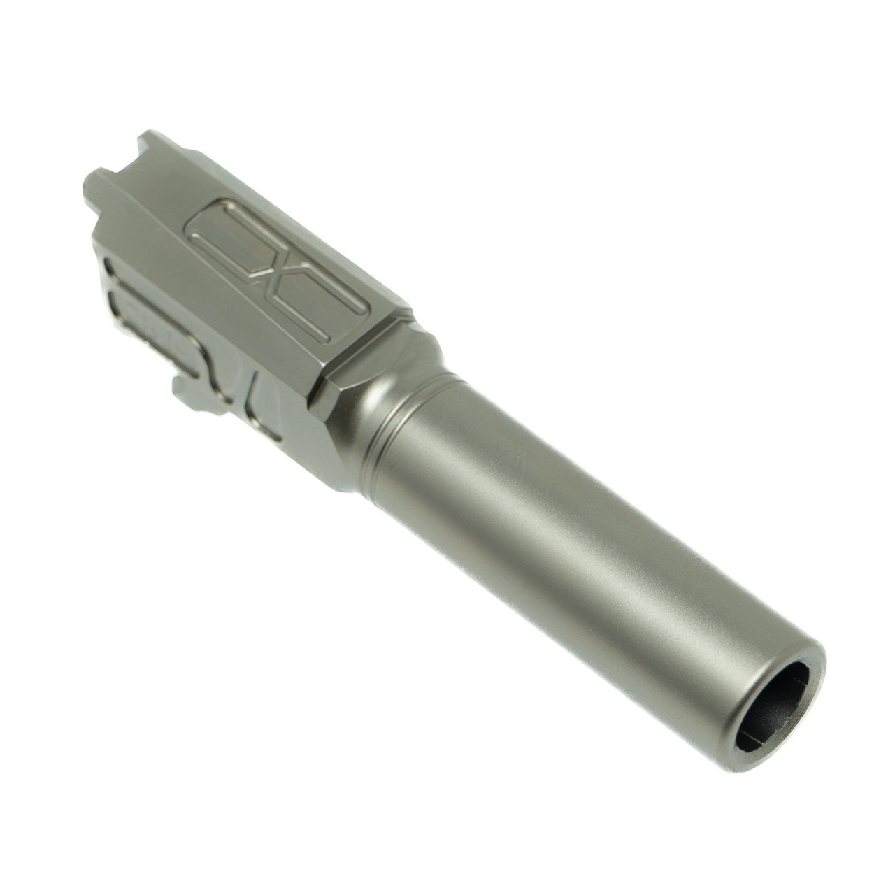 WEBSITE EXCLUSIVE: FAXON MATCH SERIES NON-FLUTED BARREL FOR P365 9MM - STAINLESS STEEL PVD