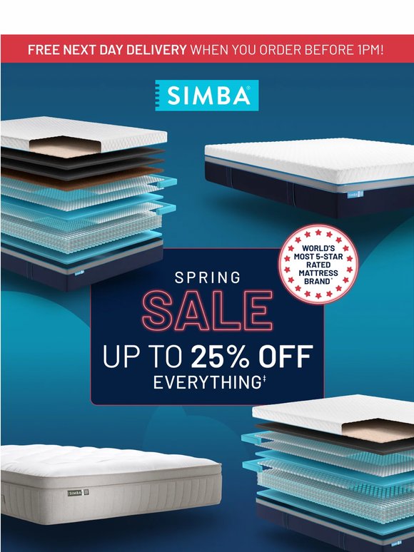 Up to 25% off your best EVER rest?