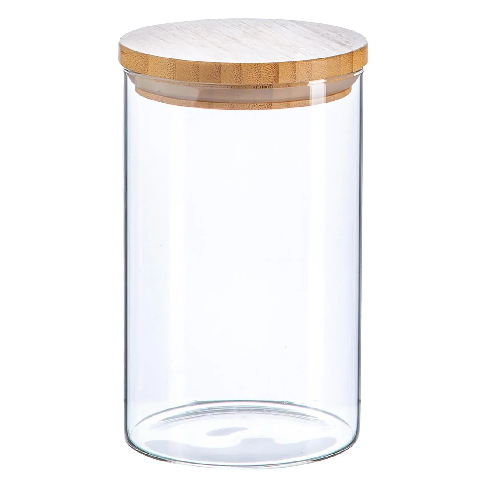 1L Scandi Storage Jar with Wooden Lid