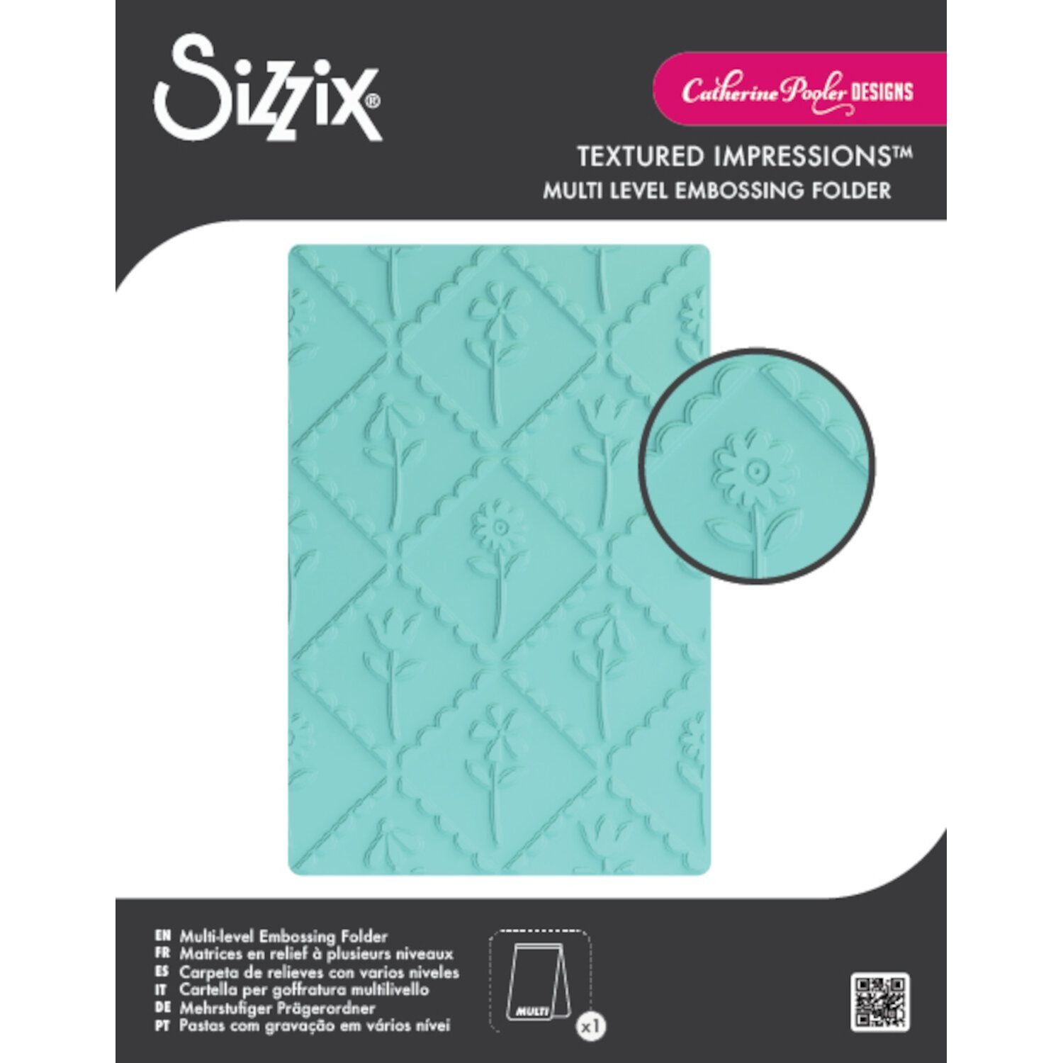 Embossing Folder Framed Florals
