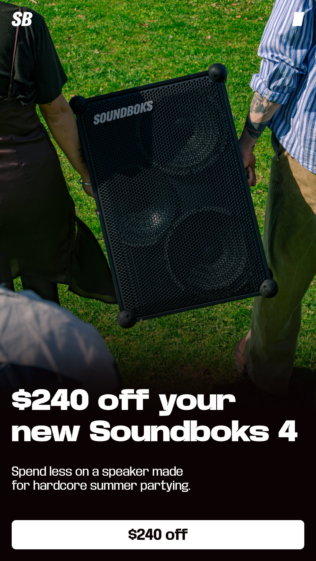 $240 off your new Soundboks 4