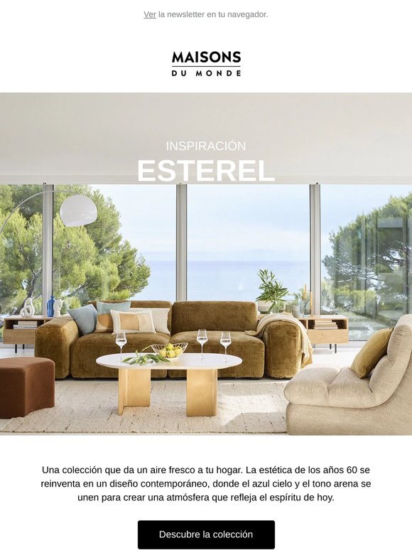 Inspiración Esterel: un interior con toques mediterráneos