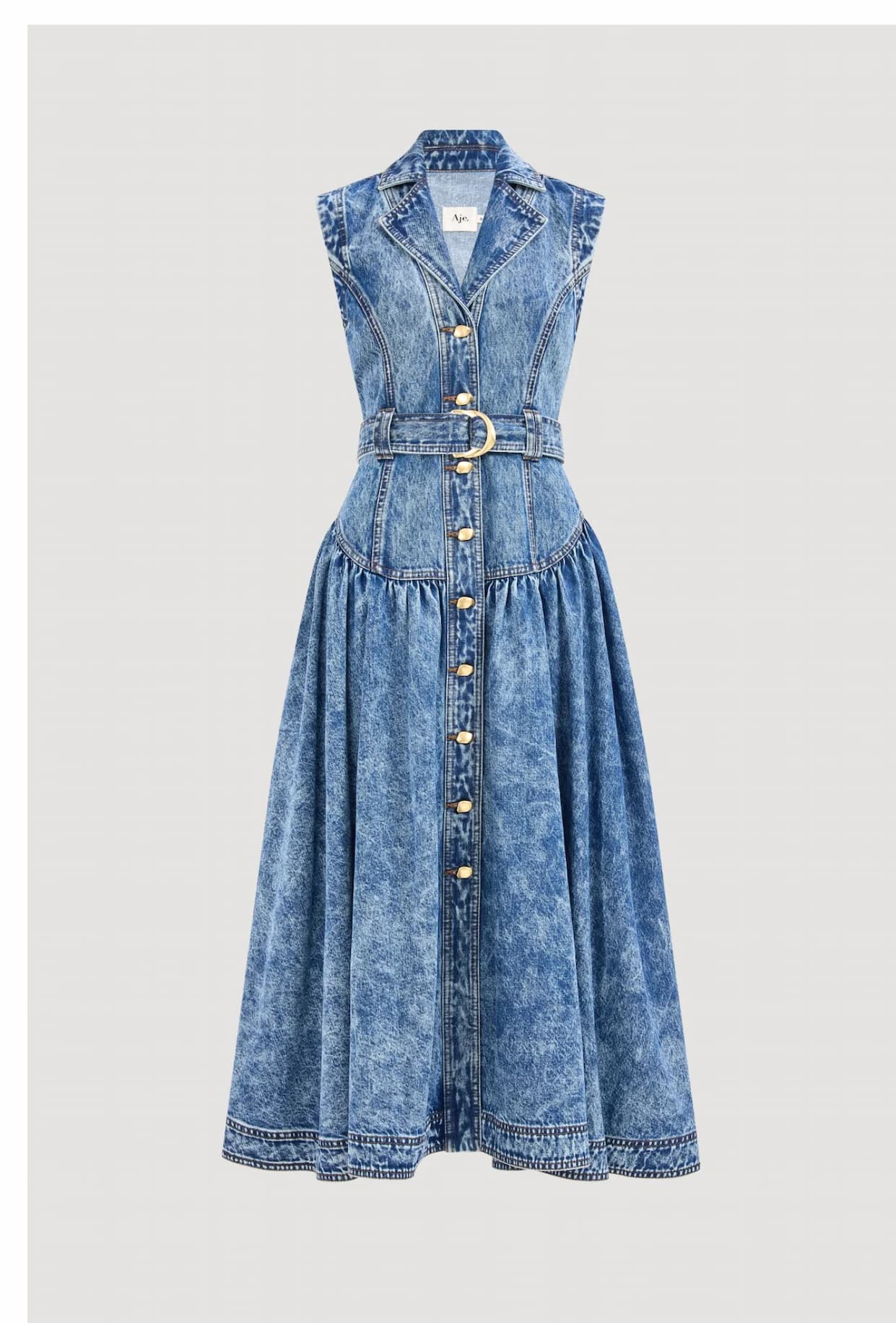 Angelina Belted Midi Dress