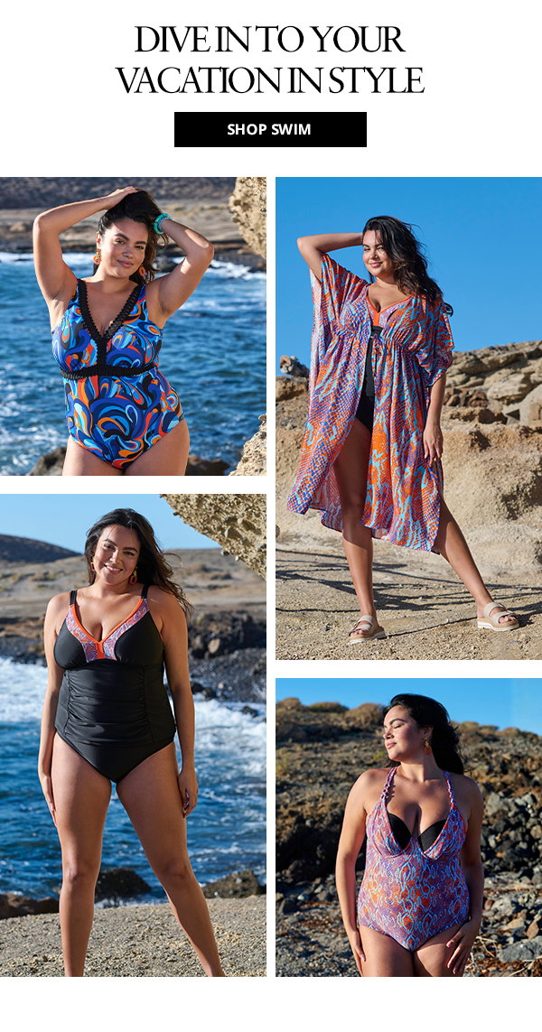 Dive into your vacation in style with these swimsuits. 