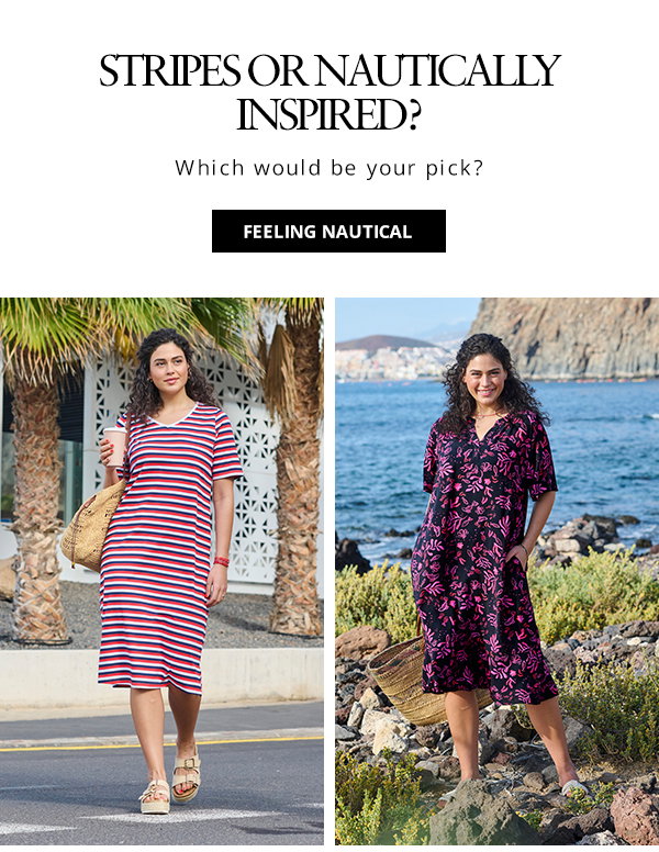 Stripes or nautically inspired? Which would be your pick? Feeling nautical. Shop now.