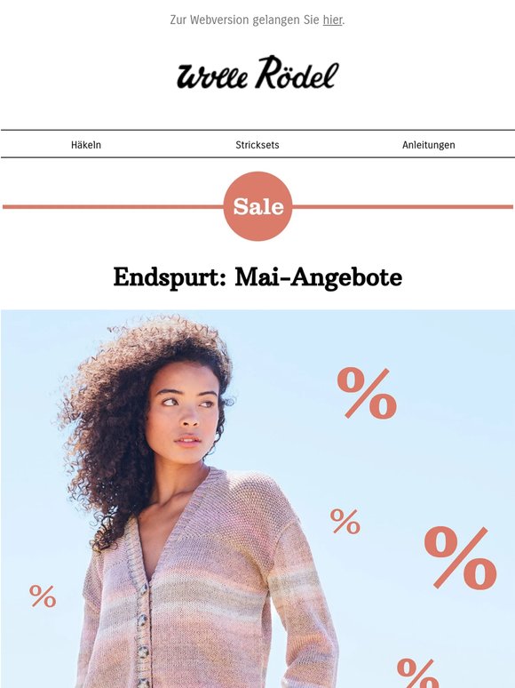Nur noch bis Sonntag: Sichern Sie sich -40% im Mai-Sale!