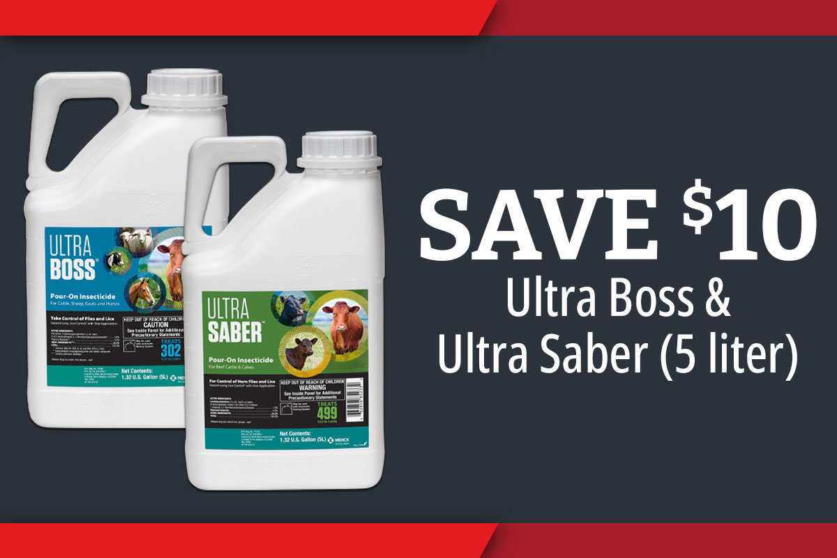 Save $10 on Ultra Boss & Ultra Saber 5 Liter