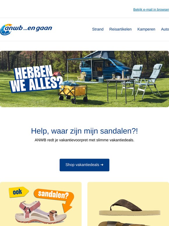 🏖️ Help, waar zijn mijn sandalen?!