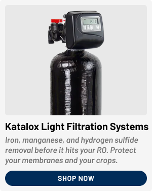 AXEON Katalox Light Filtration Systems - Iron, manganese, and hydrogen sulfide removal before it hits your RO. Protect your membranes and your crops. | Shop Now