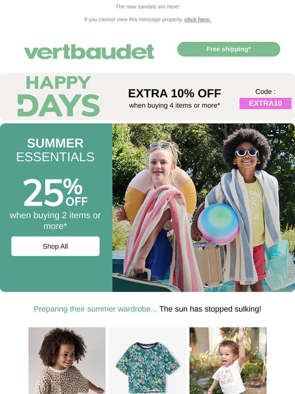 EXTRA 10% off* when buying 4 items or more.