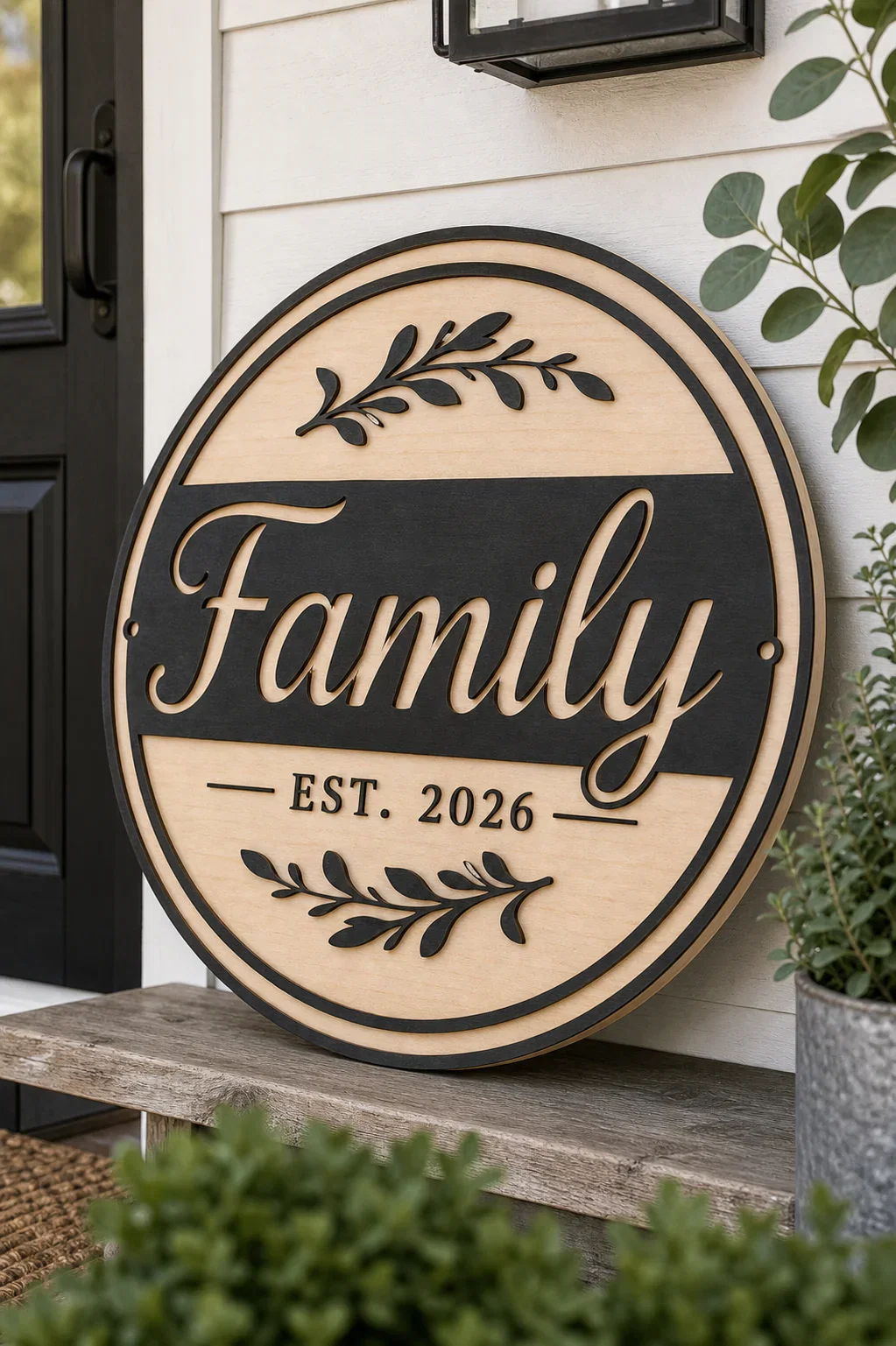 Large farmhouse door sign project