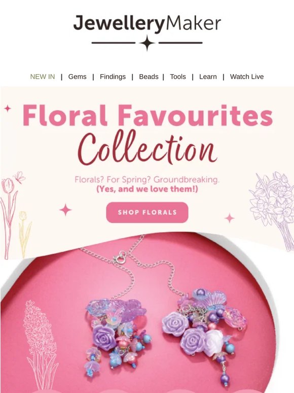 Florals in jewellery? YES, always! 🌸