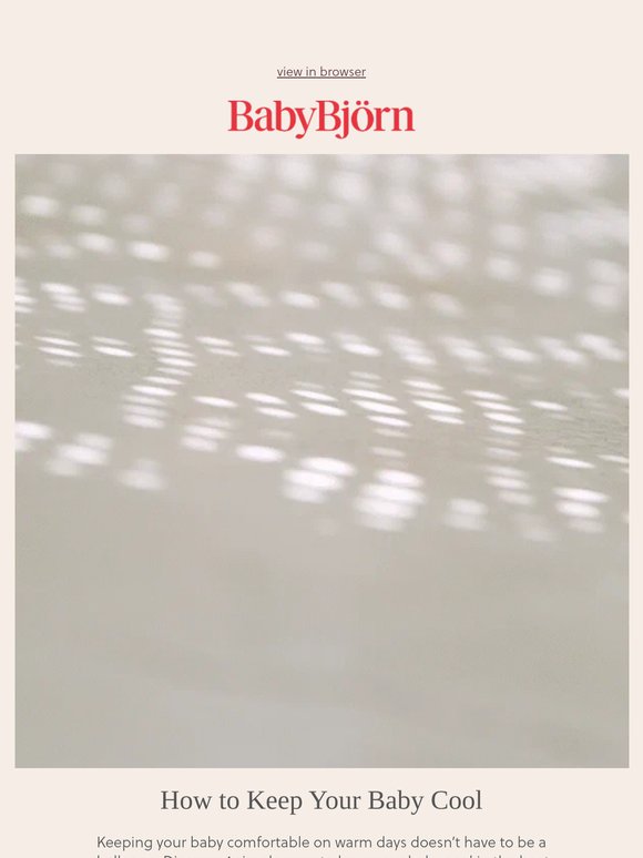 Discover how to keep your baby cool