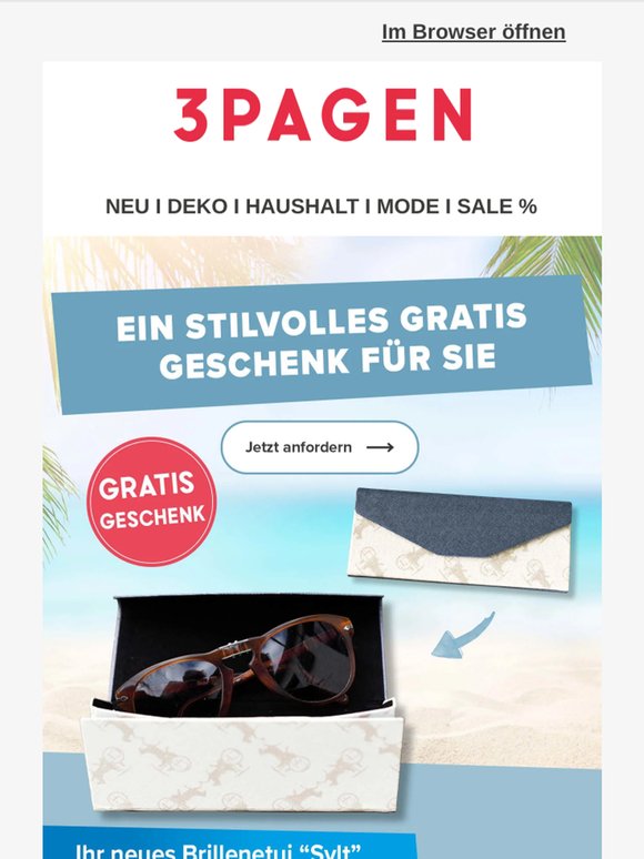 🎁 GRATIS für Sie: Das Brillenetui „Sylt“