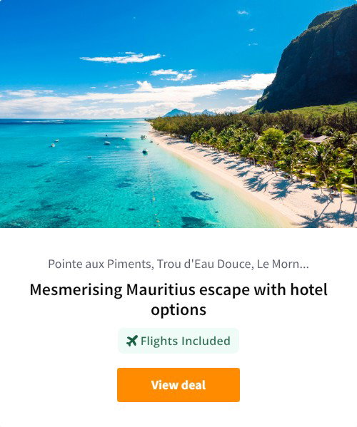 Mesmerising Mauritius escape with hotel options