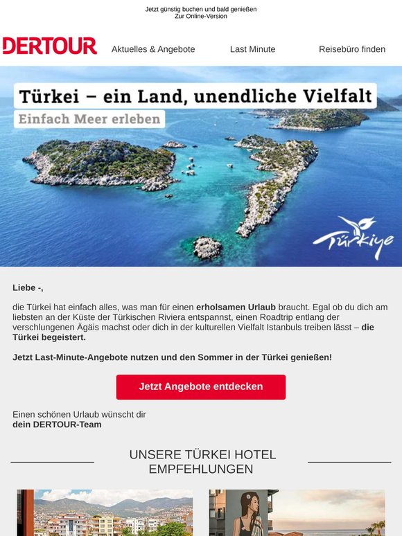 ✈️ Last Minute Türkei: Sonne, Strand & Top-Angebote