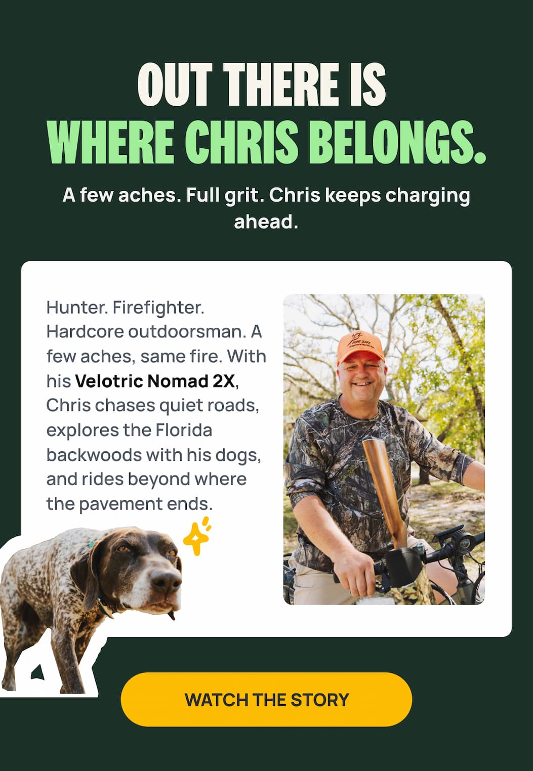 OUT THERE IS EHERE CHRIS BELONGS.