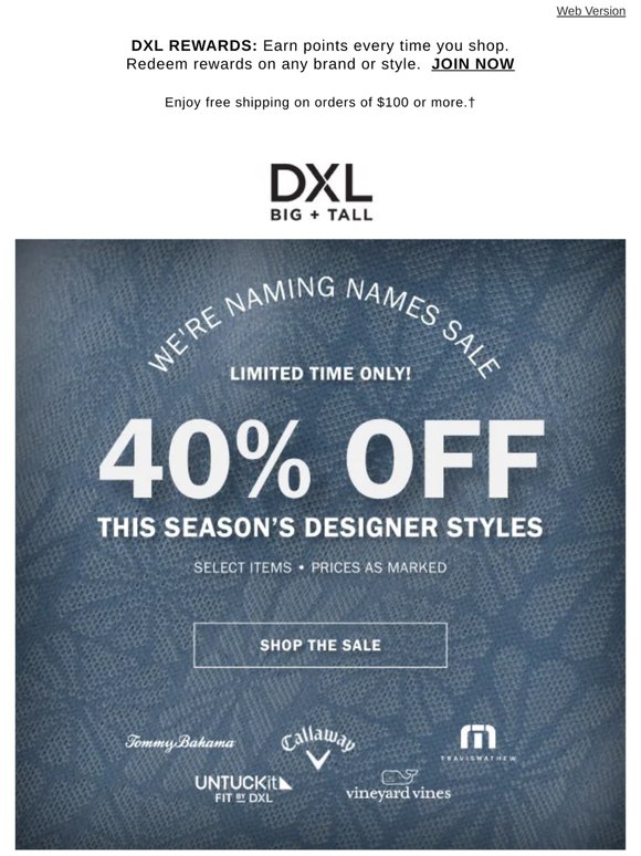 40% Off Designers. (Our accountants are thrilled.)