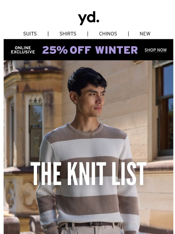 25% Off Knits & Jumpers