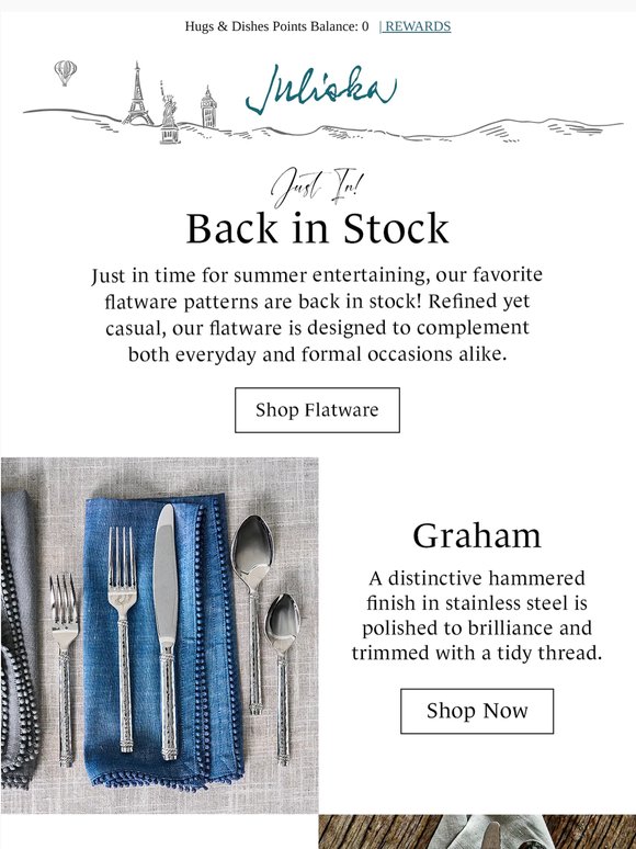 Back in Stock: Flatware Favorites