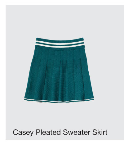 Shop Casey Pleated Sweater Skirt
