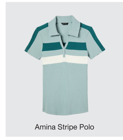 Shop Amina Stripe Polo