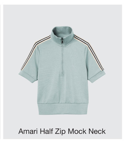 Shop Amari Half Zip Mock Neck