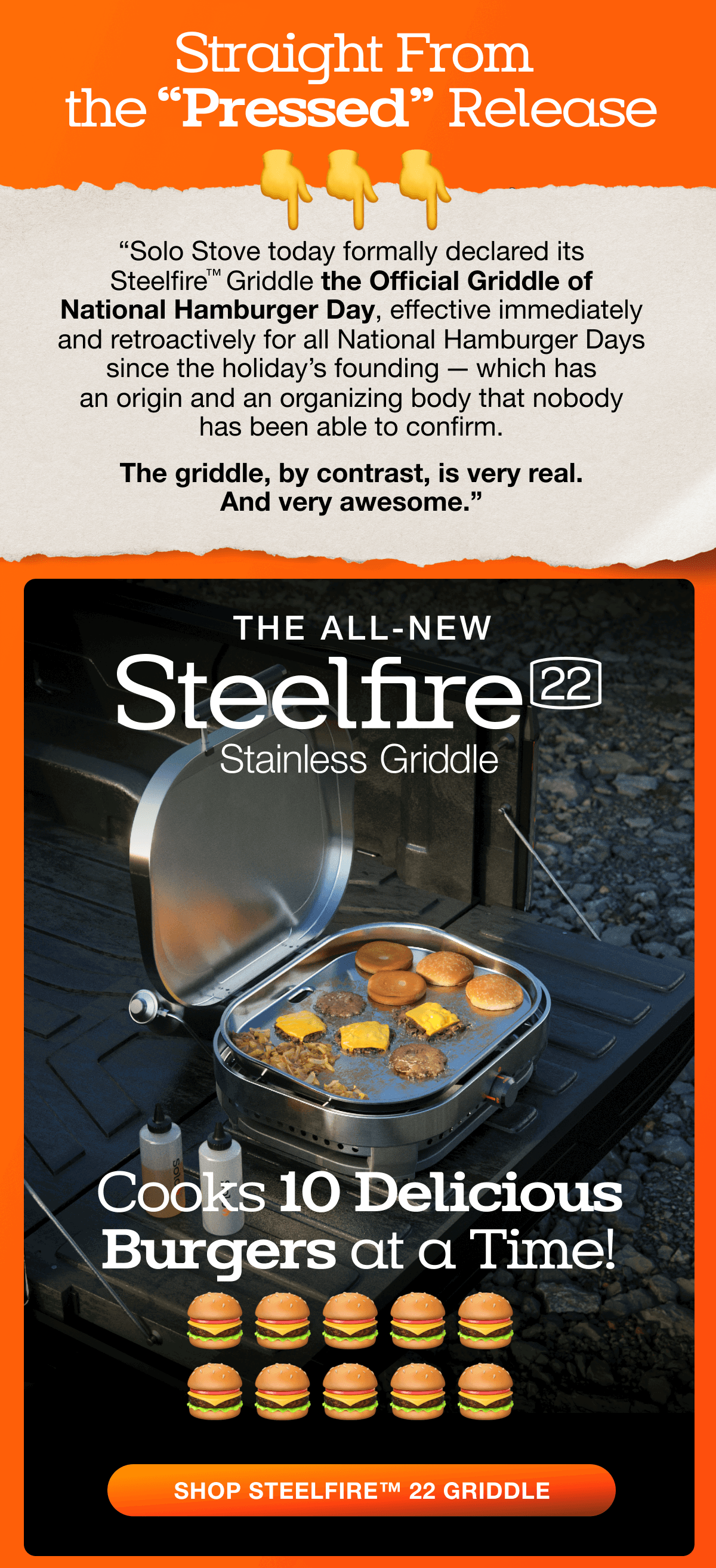 Shop Steelfire 22 Stainless Griddle