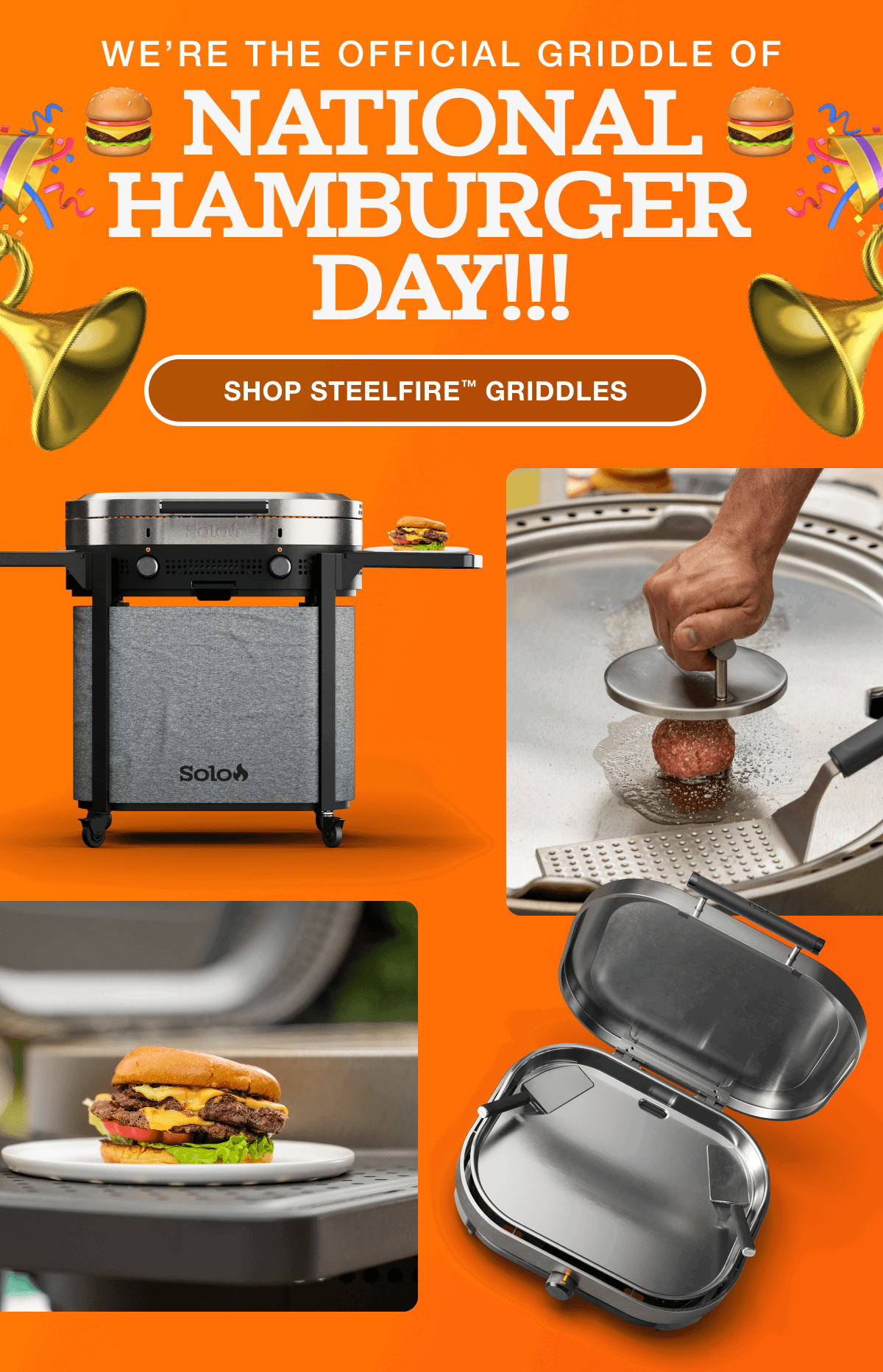 All-New Solo Steelfire™ Stainless Griddles
